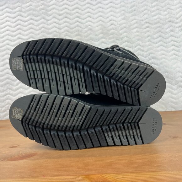 Cole Haan Womens Boots Zerogrand Lux Hiker Water Resistant Shearling Fur Sz 7.5B - Picture 8 of 10